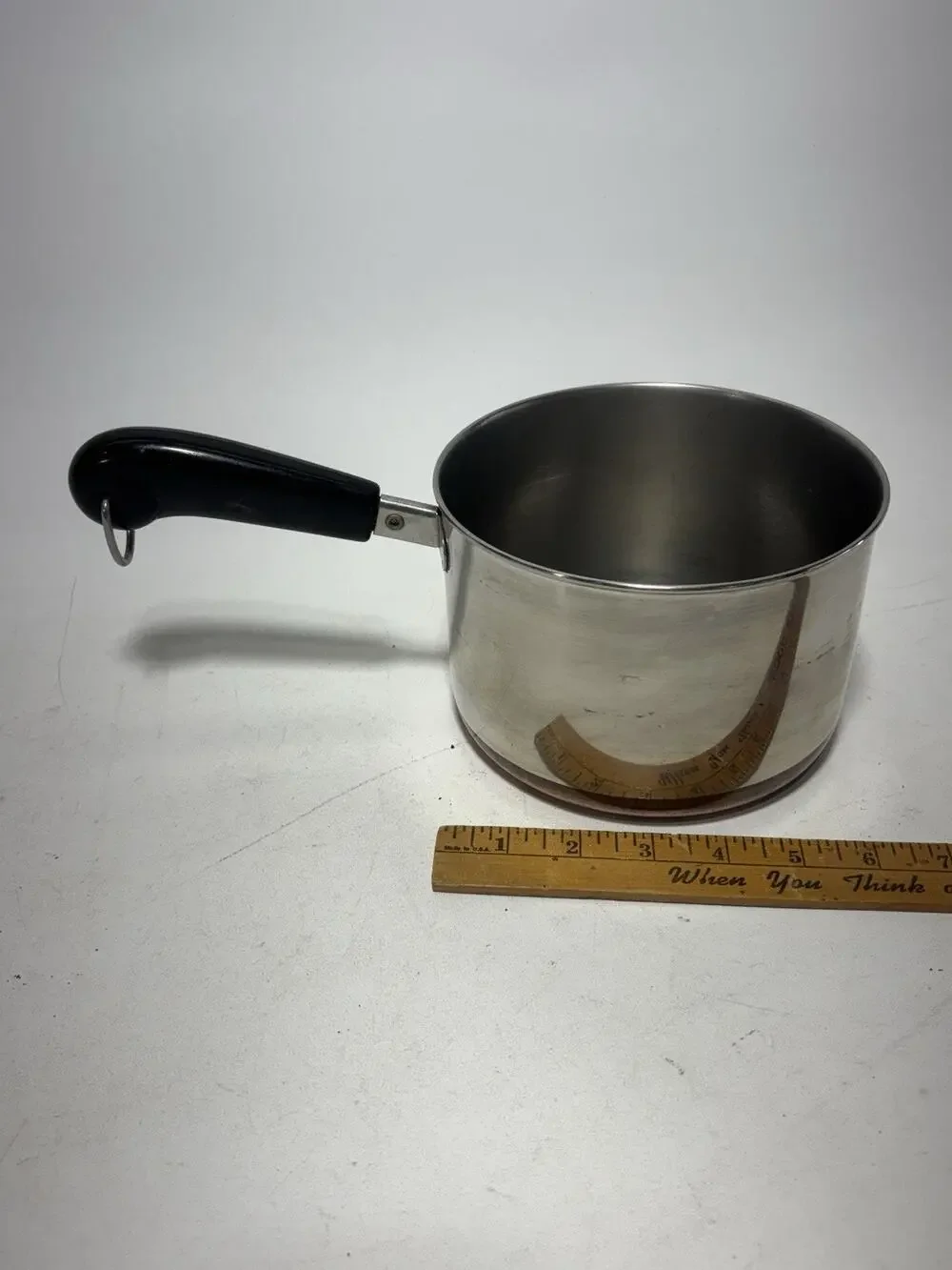 Vintage Revere Ware 2 Qt Copper Bottom Saucepan Clinton IL No Lid USA